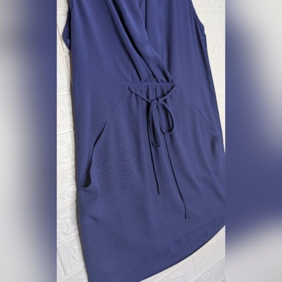 Wilfred Blue Draped Dress - Picture 3 of 5